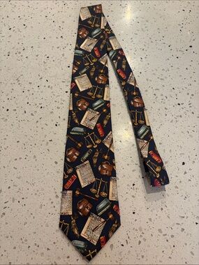 Legal-Themed Law School Attorney Men's Tie